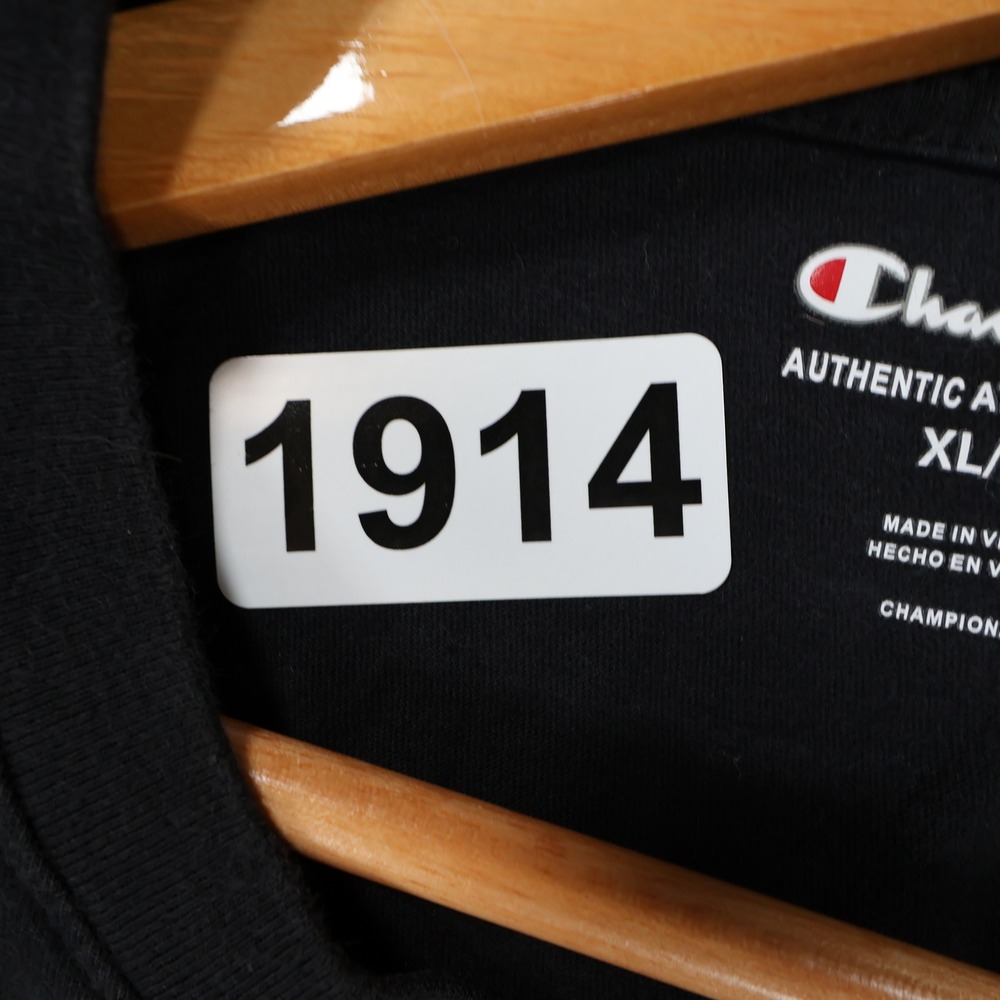Champion T Shirt Mens XL Black Excellent Script Logo Graphic‎ Tee - Picture 12 of 12